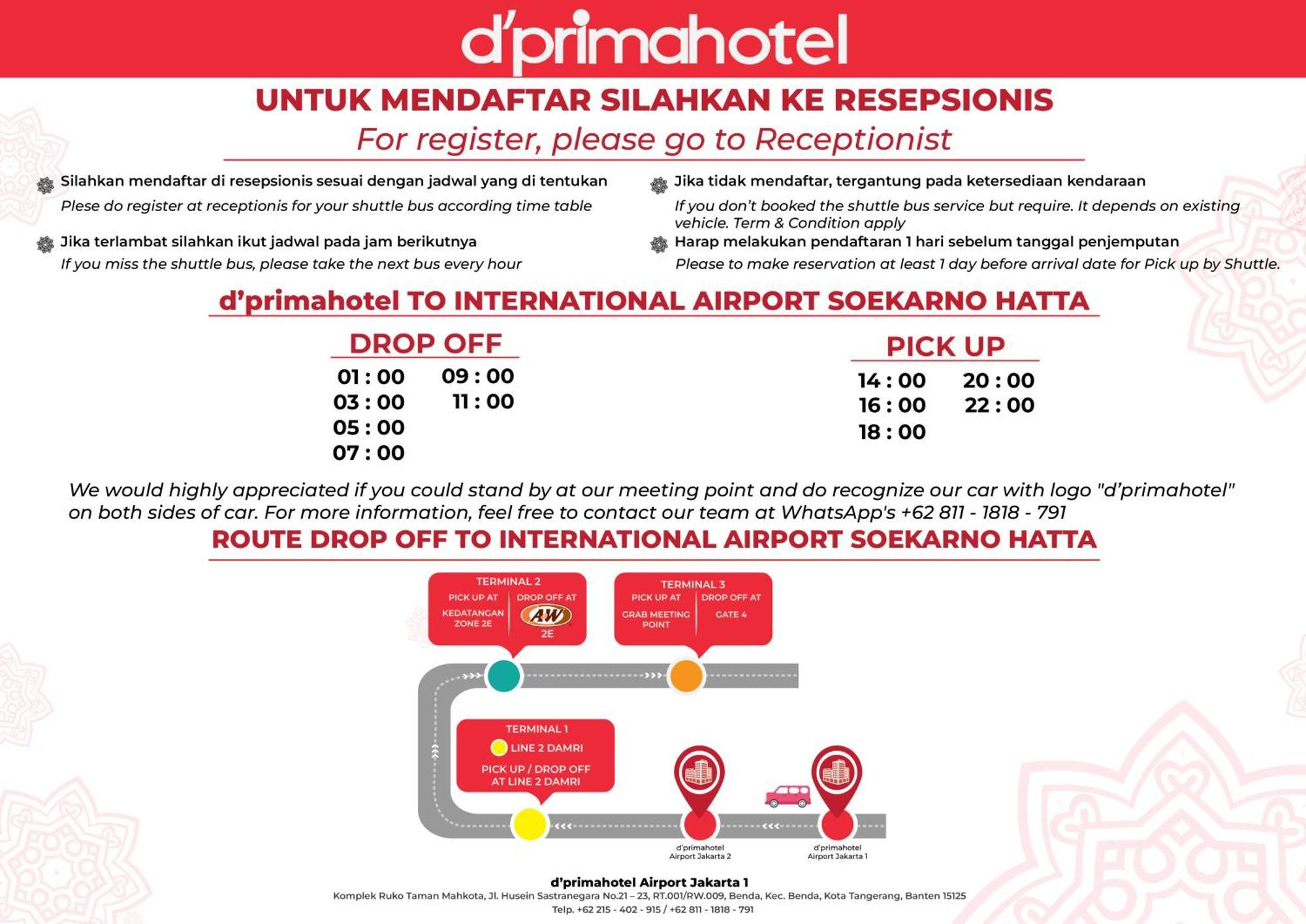 D'Primahotel Airport Jakarta 1 Tangerang Dış mekan fotoğraf